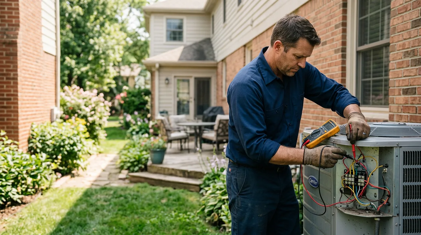 HVAC technician working near Kemmerer, WY